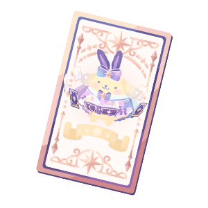 Pompompurin's Star Tarot Card