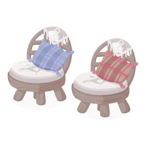 Warm & Cozy at the Resort♪ Low Chair Set