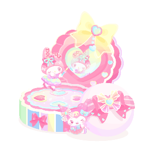 My Melody & Kuromi Lovely Compact Table