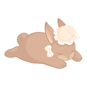 Resting Neatly Sleepyhead Brown Rabbit