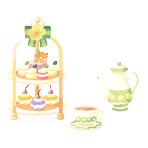 Twilight Garden's Afternoon Tea Set