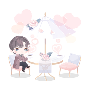 A Lovey-Dovey World for Two♡ Terrace Chairs