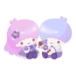 Enjoying Picked Flowers Kiki & Lala Plushie L