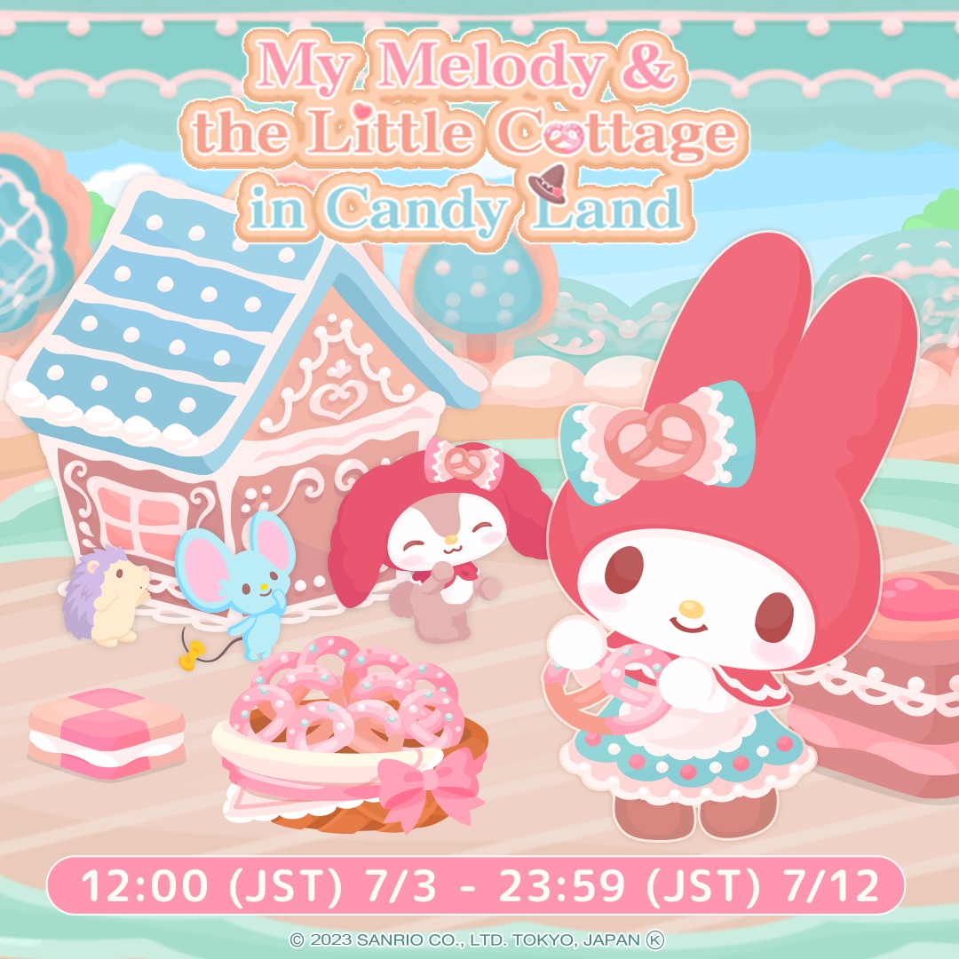 My Melody & the Little Cottage in Candy Land