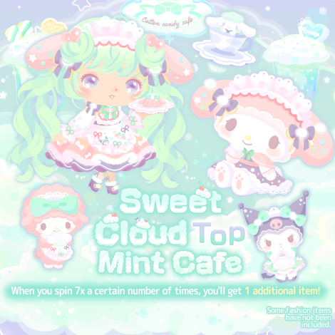 Sweet Cloud Top Mint Cafe